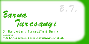 barna turcsanyi business card